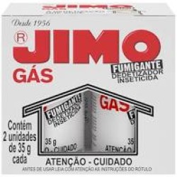 Jimo Gás Fumigante Dedetizador 2 Tubos 35g